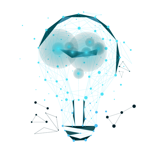 digital illustration of a light bulb